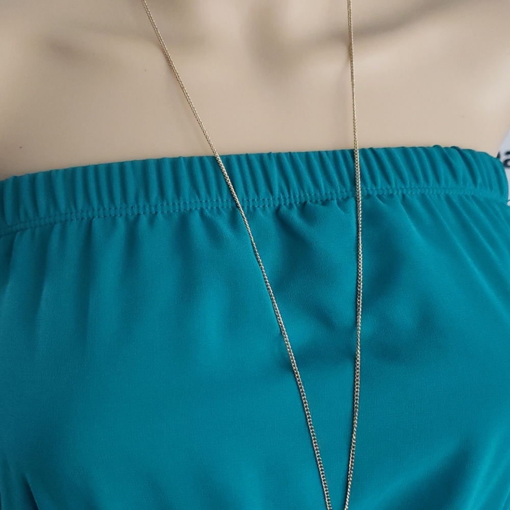 F21 Green Strapless Dress - Picture 5 of 5